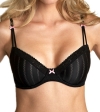 Betsey Johnson Intimates Zipper Stripe Lightly Lined Demi Bra